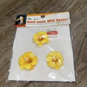 Sealed Mrs Lee's Hand Made Wild Roses Puffy Pulp Paper